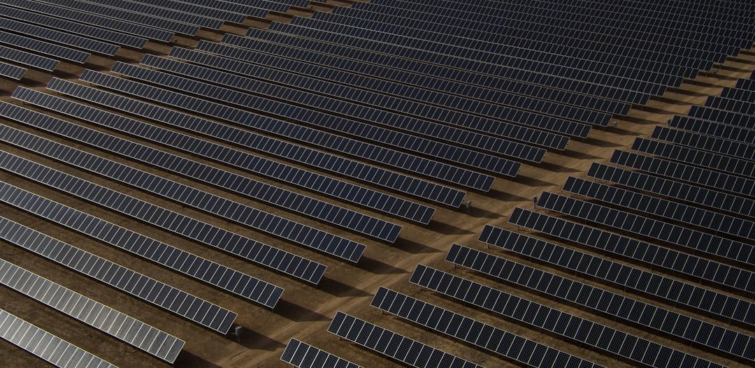 solar panels field